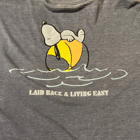 American Eagle Men's Blue Snoopy T-Shirt - Picture 4 of 4